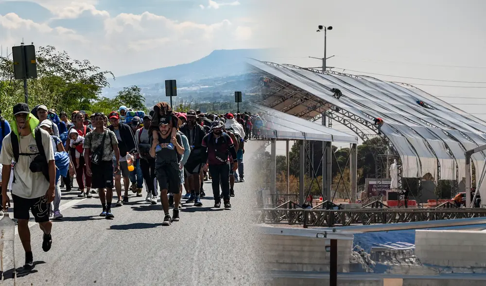 Gobierno mexicano brinda apoyo humanitario a deportados de EE.UU. Foto: composición LR Gobierno mexicano brinda apoyo humanitario a deportados de EE.UU. Foto: composición LR