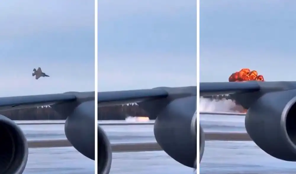 El coronel Townsend explicó que el piloto declaró una emergencia durante el vuelo del F-35 antes de que se produjera el accidente. Foto: CNN.