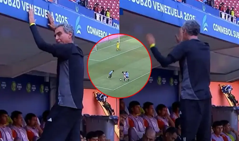 El partido ante Uruguay será el último de ‘Chemo’ del Solar al mando de Perú sub 20. Foto: composición LR/captura de DSports