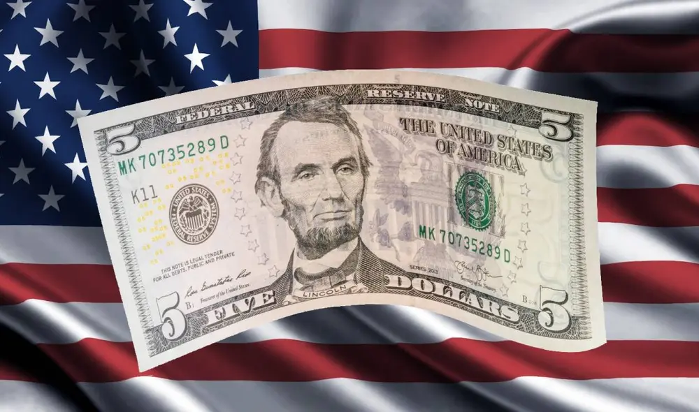 Billetes de cinco dólares con ciertos errores pueden llegar a valer mucho en Estados Unidos. Foto: composición LR