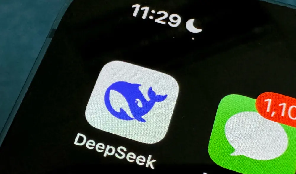 Las descargas de DeepSeek superaron a las de otras aplicaciones. Foto: AFP Las descargas de DeepSeek superaron a las de otras aplicaciones. Foto: AFP