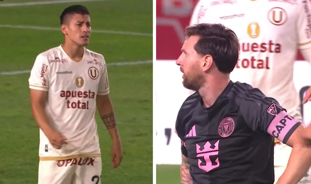 Jorge Murrugarra protagonizó una curiosa acción con Lionel Messi. Foto: composición de LR/captura de GOLPERU