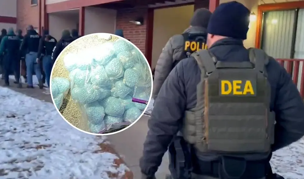 Durante el allanamiento en un apartamento, se encontraron también cocaína, metanfetamina y heroína. Foto: Univision Durante el allanamiento en un apartamento, se encontraron también cocaína, metanfetamina y heroína. Foto: Univision