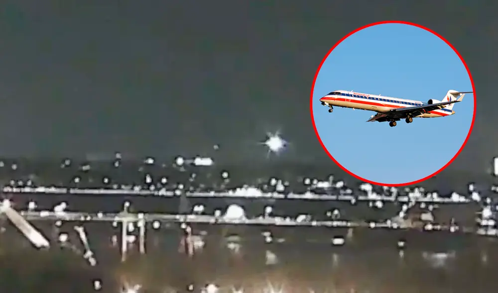 Avión de American Airlines que chocó contra helicóptero militar no dejó sobrevivientes. Foto: composición LR/X Avión de American Airlines que chocó contra helicóptero militar no dejó sobrevivientes. Foto: composición LR/X