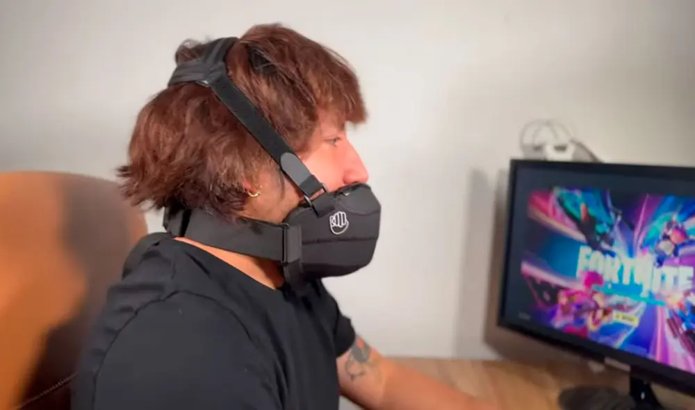 Así luce la mascarilla que reduce los gritos de los gamers. Foto: Metadox