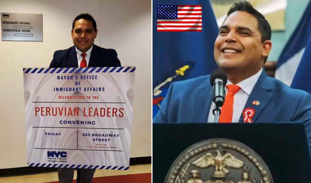 Sandro Navarro estudió Justicia Criminal Internacional y realizó una pasantía en la oficina del senador de Nueva York, José Peralta.Foto: composición LR/Andina/LinkedIn/Pinterest Sandro Navarro estudió Justicia Criminal Internacional y realizó una pasantía en la oficina del senador de Nueva York, José Peralta.Foto: composición LR/Andina/LinkedIn/Pinterest