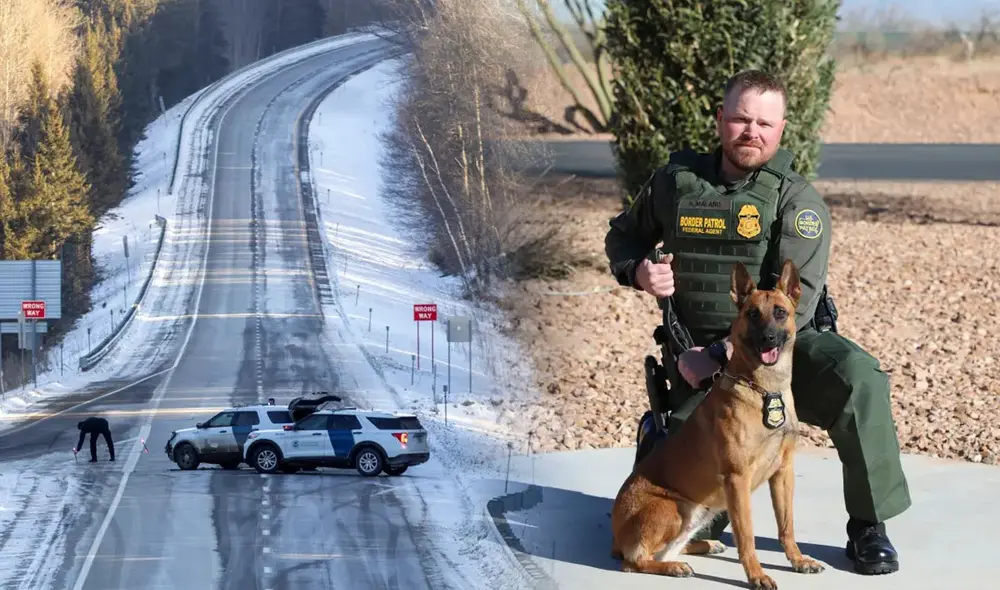 El asesinato de un agente de la Patrulla Fronteriza de EE.UU. cerca de la frontera con Canadá estaría relacionado con un grupo radical. Foto: composición LR / New York Post