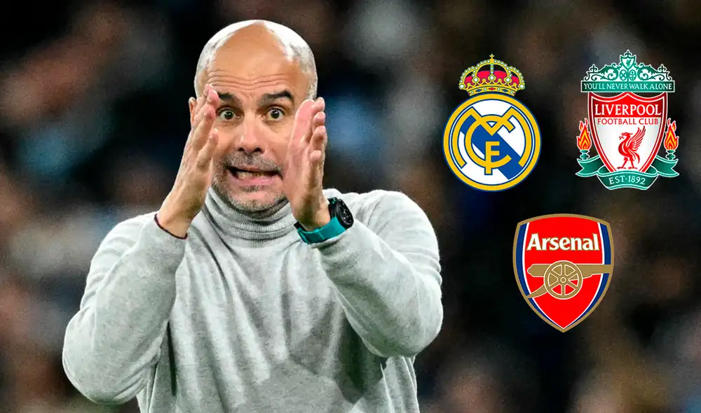 Manchester City de Pep Guardiola tendrá un febrero lleno de partidos de alta exigencia. Foto: composición de LR/AFP