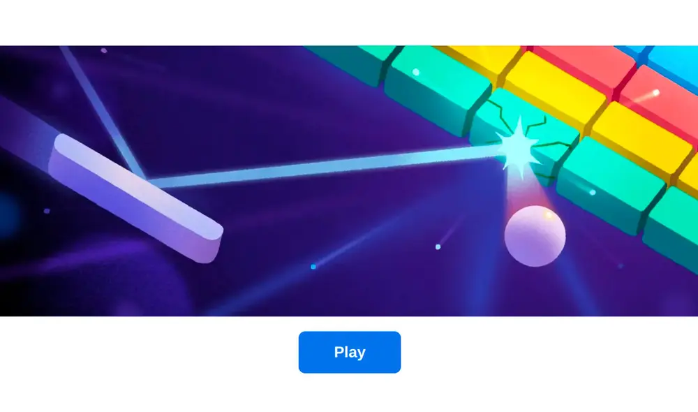 Pulsa 'Play' para empezar a jugar este minijuego. Foto: captura de Google Pulsa 'Play' para empezar a jugar este minijuego. Foto: captura de Google