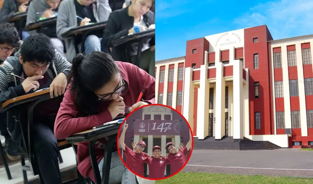 La Universidad Nacional de Ingeniería (UNI) es reconocida como una de las más exigentes de Latinoamérica, con un examen de admisión que se desarrolla a lo largo de tres días. Foto: composición LR