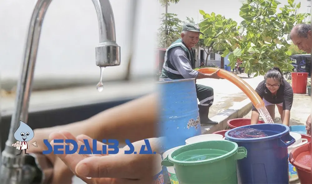 Corte de agua en Trujillo afectará a ciertas zonas de la ciudad. Foto: composición LR