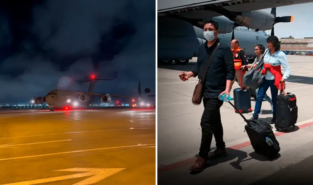 Peruanos deportados llegaron en horas de la madrugada. Foto: composición / Cancillería / LR Peruanos deportados llegaron en horas de la madrugada. Foto: composición / Cancillería / LR