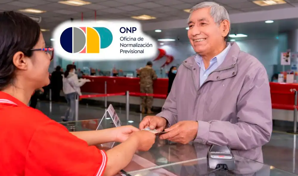 Jubilados de la ONP en Perú pueden hacer el cobro de su pensión en el Banco de la Nación. Foto: Composición LR/Andina.