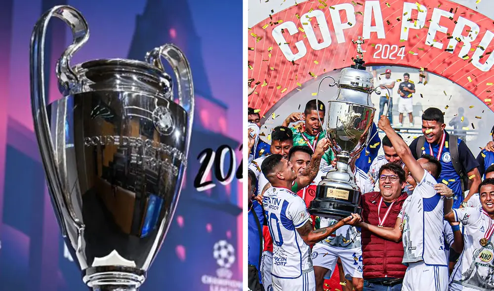 Curiosamente, los trofeo de la Champions League y de la Copa Perú llevan tiempo siendo comparados por los hinchas debido a su aparente similitud. Foto: composición de LR/UEFA/Bentín Tacna Heroica Curiosamente, los trofeo de la Champions League y de la Copa Perú llevan tiempo siendo comparados por los hinchas debido a su aparente similitud. Foto: composición de LR/UEFA/Bentín Tacna Heroica