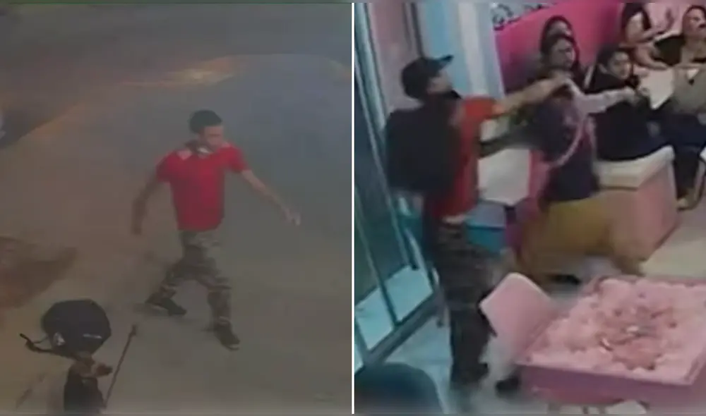 Hombre no dudo en golpear a trabajador frente a comensales. Foto: Difusión