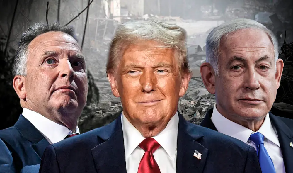 La cercanía entre Trump y Netanyahu se ha evidenciado en sus primeras semanas de gobierno, con el levantamiento de sanciones a colonos, el envío de bombas y la propuesta de deportar gazatíes. Foto: Composición LR.