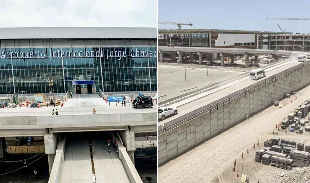 Ositran señaló que faltan los "acabados" del Aeropuerto Jorge Chávez. Foto: composición LR/Andina Ositran señaló que faltan los "acabados" del Aeropuerto Jorge Chávez. Foto: composición LR/Andina