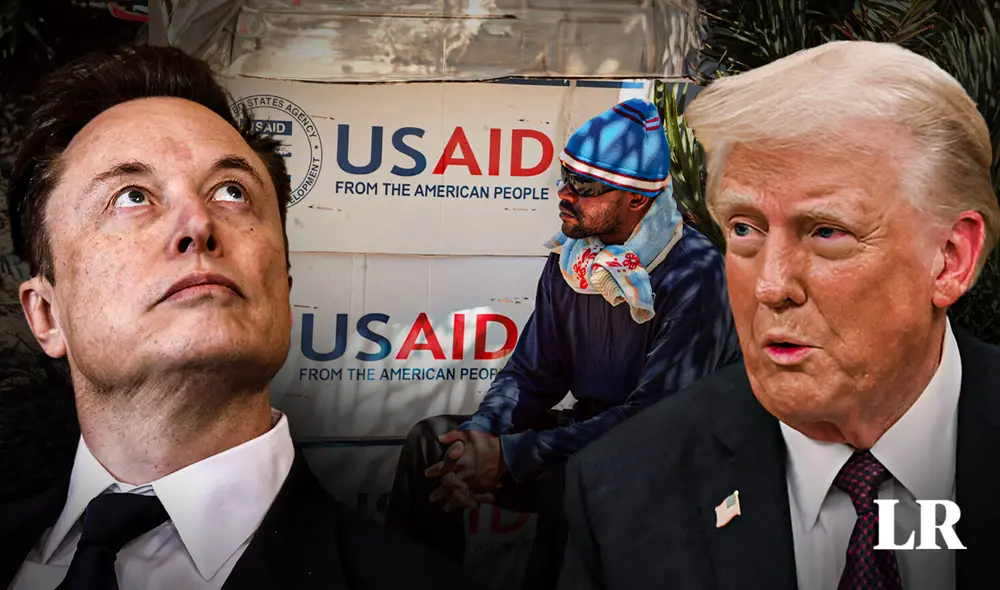 El CEO de Tesla aseguró que Donald Trump está de acuerdo con eliminar la agencia encargada de distribuir la mayor parte de la ayuda humanitaria del mundo. Foto: Composición Jazmín Ceras LR/AFP