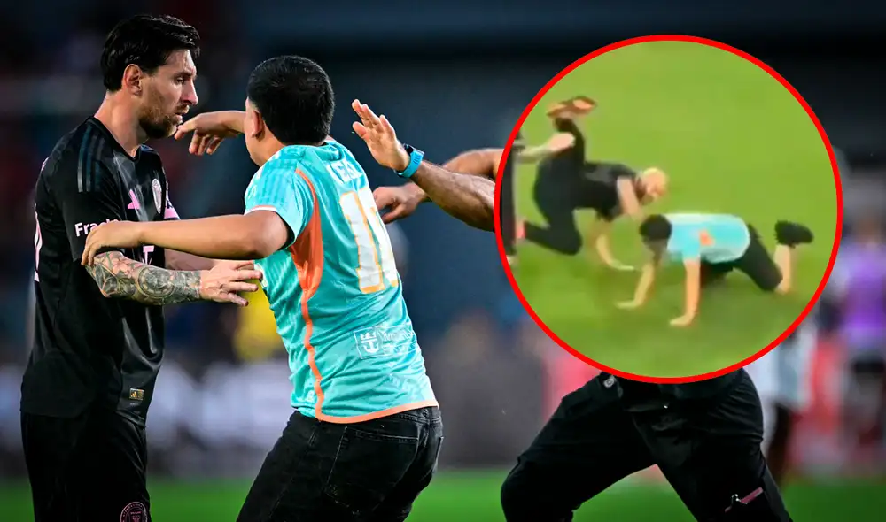 Yassine Cheuko es un experto en artes marciales que se encarga de proteger al '10' del Inter Miami. Foto: composición LR/AFP/captura de DSports