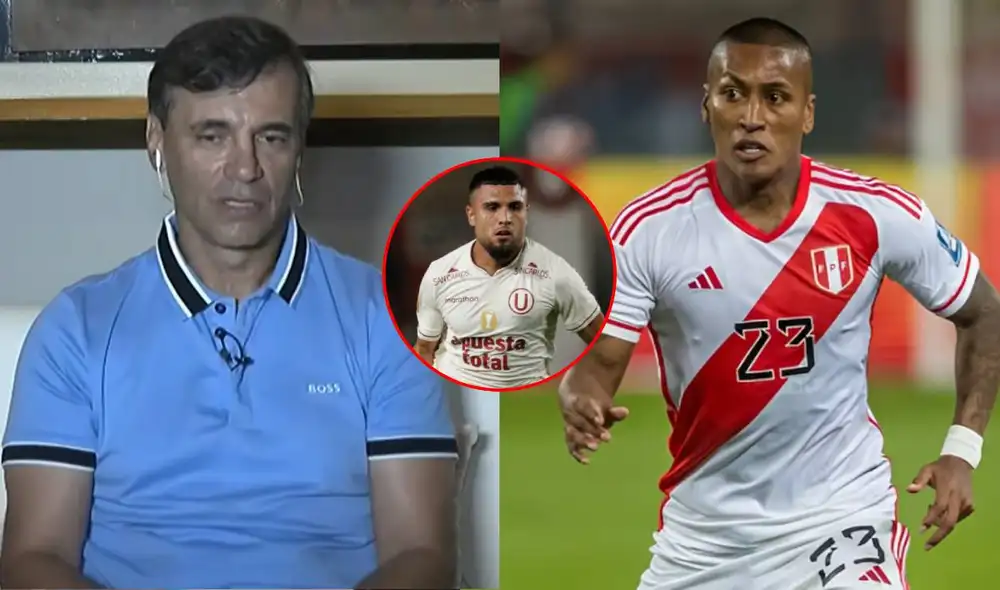 Fabián Bustos tiene contrato con Universitario hasta diciembre del 2025. Foto: composición LR/captura de Teledeportes/La República