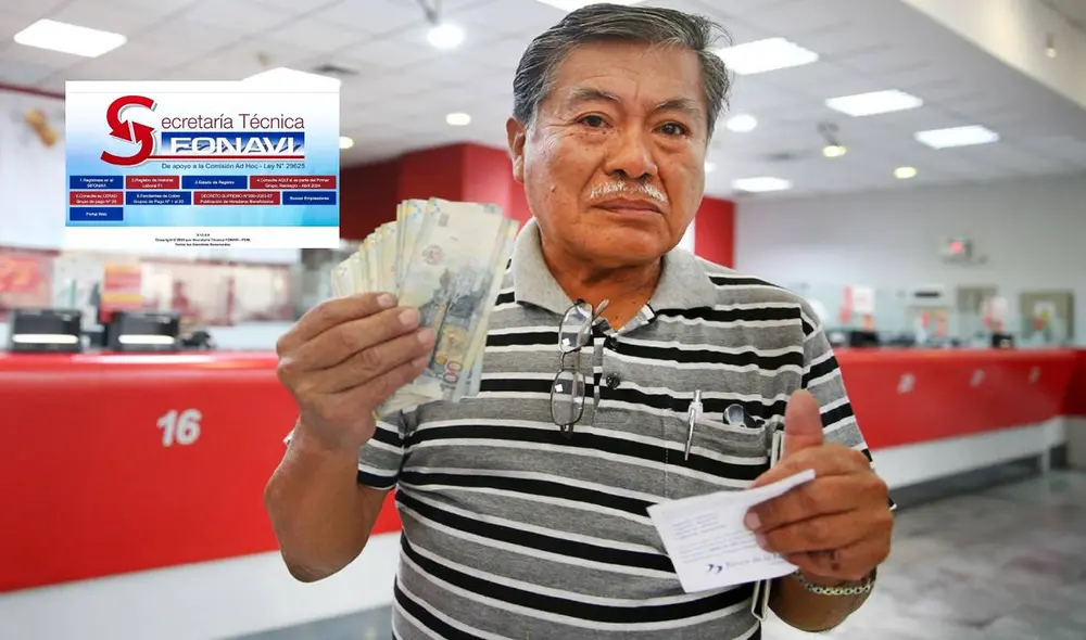 Beneficiarios de la Lista 21 del Fonavi cobran en el Banco de la Nación este 2025. Foto: Composición LR/Andina.