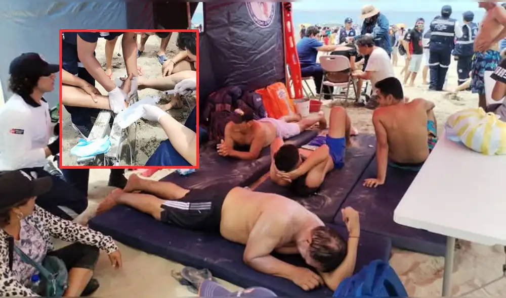 Decenas de personas sufrieron lesiones en sus extremidades. Foto: Almendra Ruesta - La República Decenas de personas sufrieron lesiones en sus extremidades. Foto: Almendra Ruesta - La República