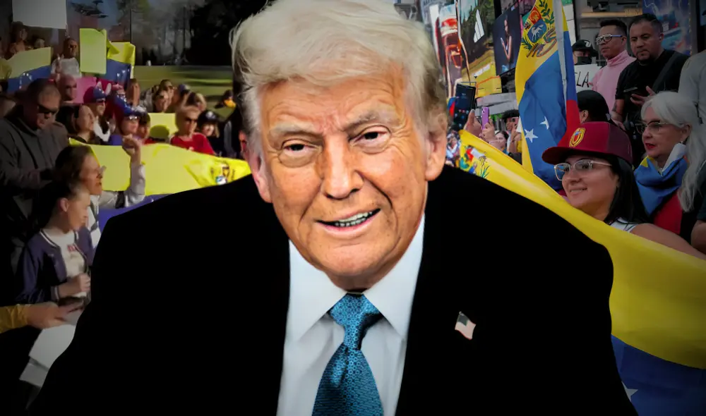 Donald Trump ha eliminado el TPS para inmigrantes de Venezuela para acelerar las deportaciones masivas de indocumentados. Foto: composición LR/AFP Donald Trump ha eliminado el TPS para inmigrantes de Venezuela para acelerar las deportaciones masivas de indocumentados. Foto: composición LR/AFP