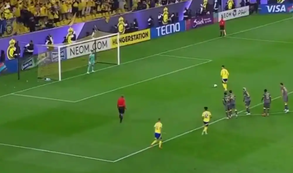 Cristiano Ronaldo es titular en el Al Nassr vs Al Wasl por la Champions League de Asia. Foto: captura de ESPN