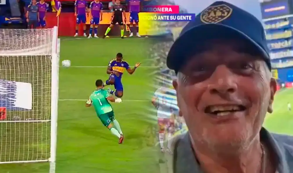 Boca Juniors consiguió su primer triunfo en la Liga Profesional tras imponerse 2-1 ante Huracán. Foto: composición LR/ESPN/TyC Sports