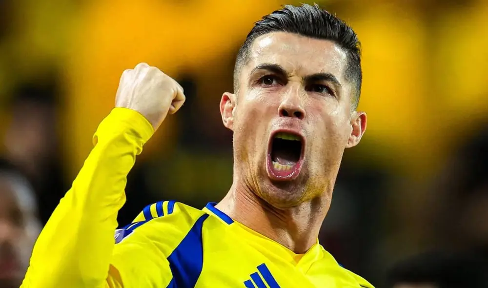 Cristiano Ronaldo apareció a los 44 minutos desde el punto penal y marcó su segundo gol al minuto 78 con un cabezazo espectacular. Foto: Al Nassr