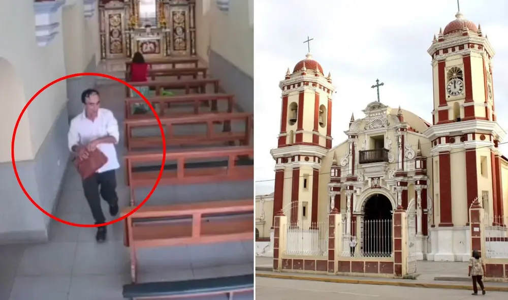 Ladrón hurta cartera a mujer que rezaba en iglesia de Lambayeque. Foto: Emmanuel Moreno/LR/Chiclayo Qué Rico/FB Ladrón hurta cartera a mujer que rezaba en iglesia de Lambayeque. Foto: Emmanuel Moreno/LR/Chiclayo Qué Rico/FB