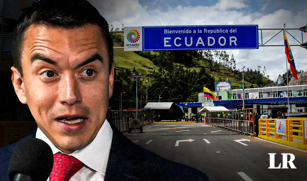 Presidente de Ecuador anuncia cierre de fronteras con Colombia y Perú para elecciones generales. Foto: composición LR