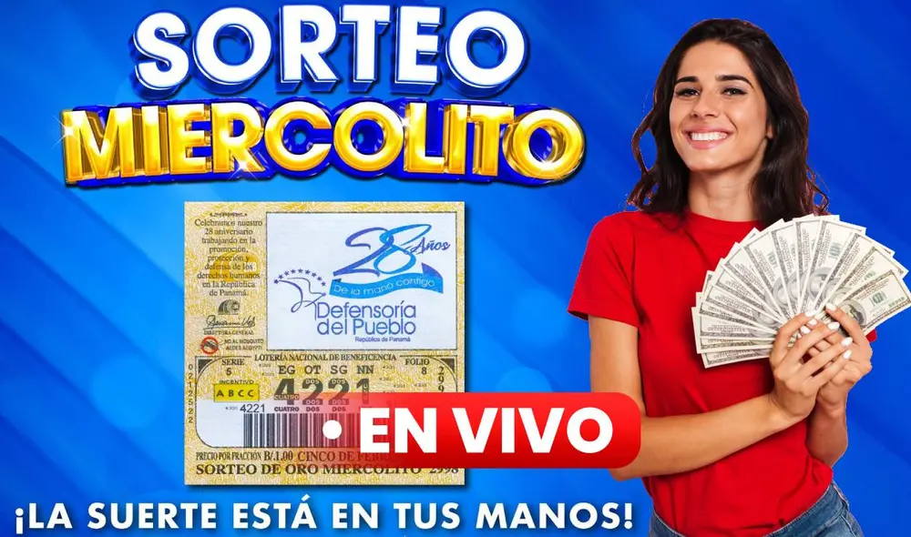 El Sorteo Miercolito de la Lotería Nacional de Panamá se realiza todos los miércoles en vivo. Foto: composición LR/Freepik/LNBP