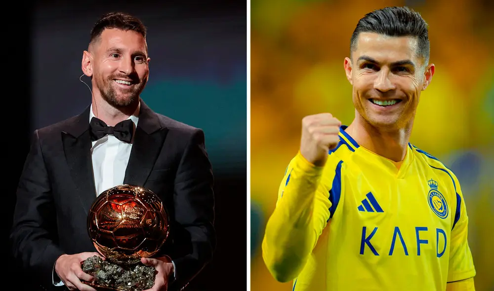 Lionel Messi y Cristiano Ronaldo son los jugadores más ganadores del Balón de Oro. Foto: composición GLR