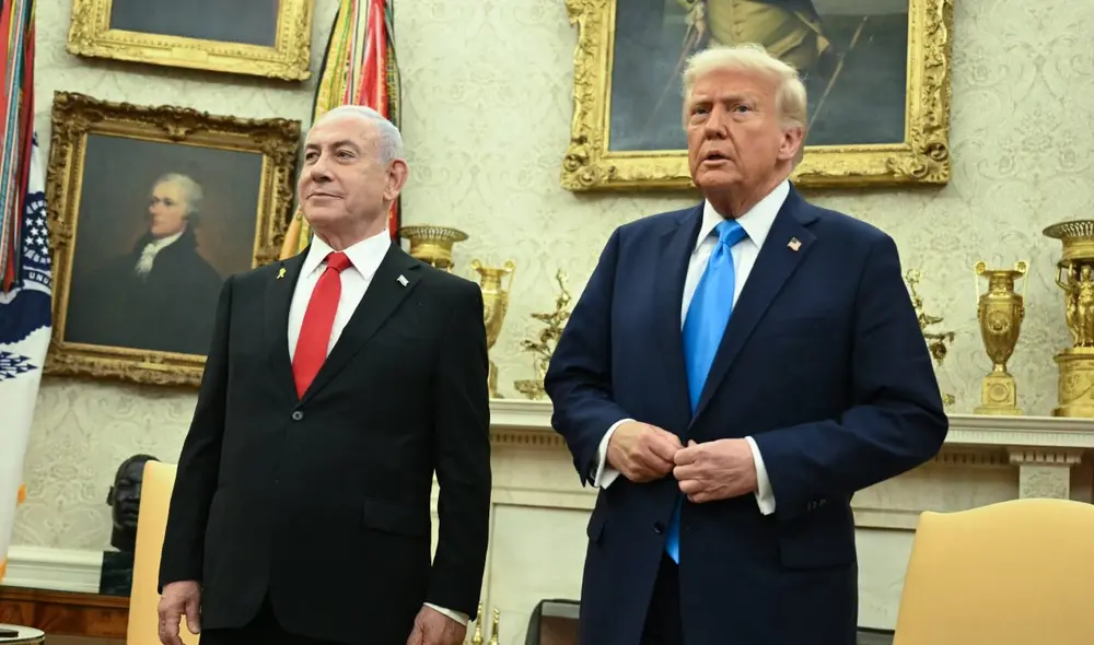 Netanyahu es el primer líder extranjero que visita la Casa Blanca en el actual gobierno. Foto: AFP Netanyahu es el primer líder extranjero que visita la Casa Blanca en el actual gobierno. Foto: AFP