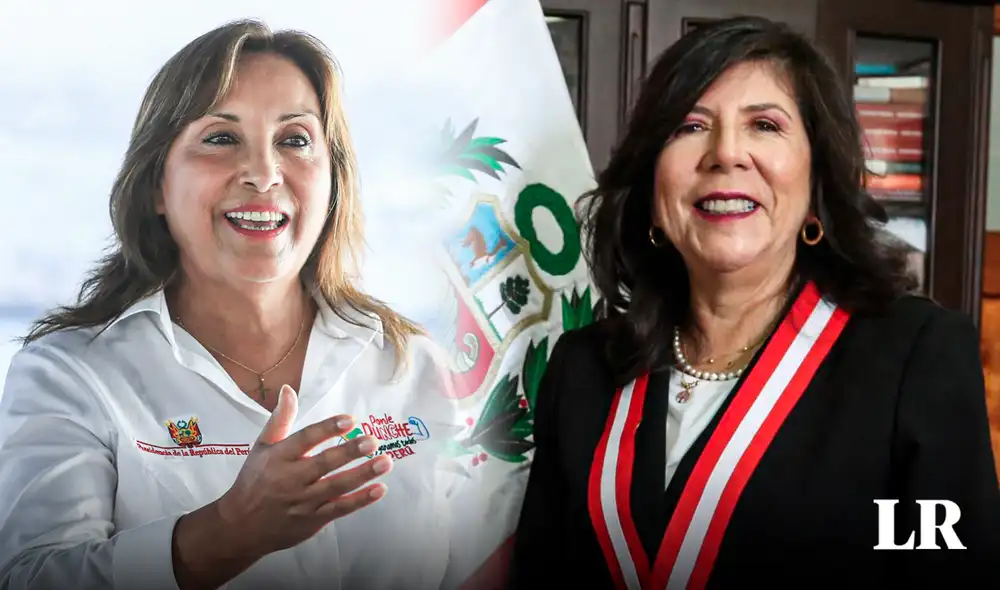 Dina Boluarte pidió trabajar en conjunto a la presidenta del Poder Judicial, luego de atacar su trabajo. Foto: Composición/LR
