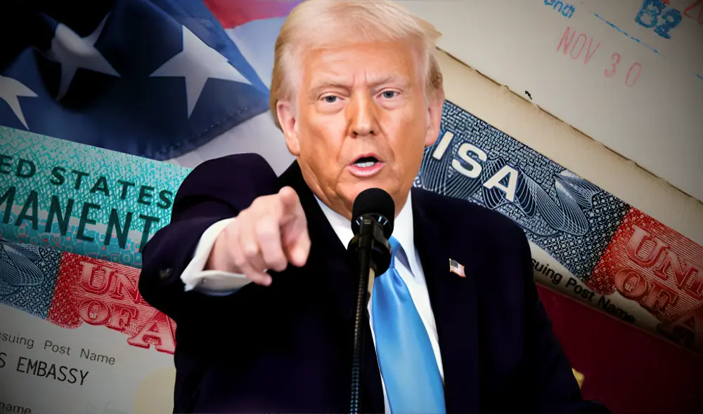 El futuro del VWP para los ciudadanos chilenos sigue siendo incierto tras el pedido de Todd Spitzer a Donald Trump. Foto: composición LR/AFP