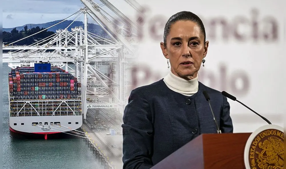 Claudia Sheinbaum expresó su optimismo respecto a la negociación con Estados Unidos. Foto: Composición LR/AFP. Claudia Sheinbaum expresó su optimismo respecto a la negociación con Estados Unidos. Foto: Composición LR/AFP.