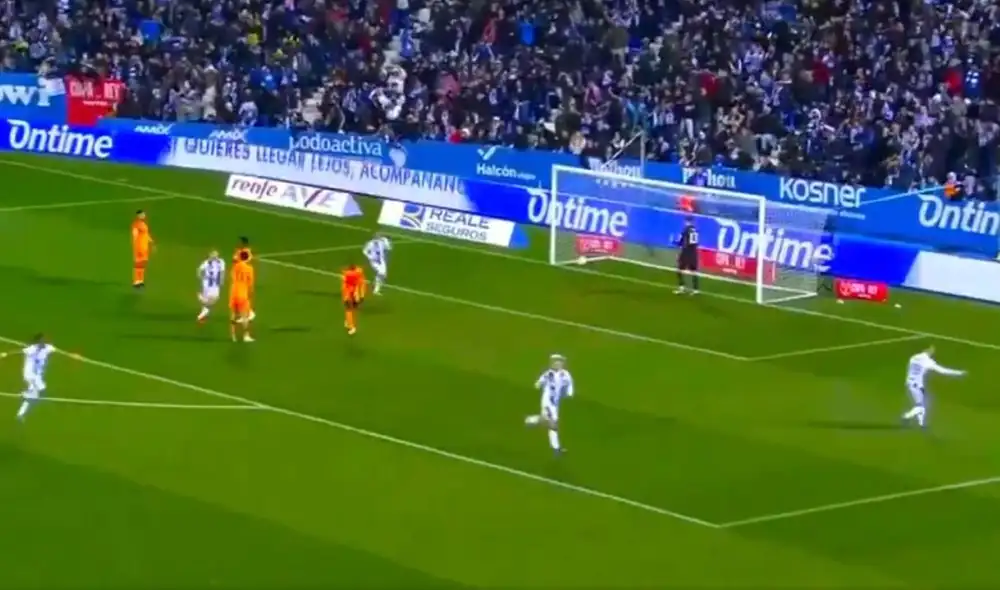 Leganés y Real Madrid se enfrentan por los cuartos de final de la Copa del Rey. Foto: captura de Sky Sports