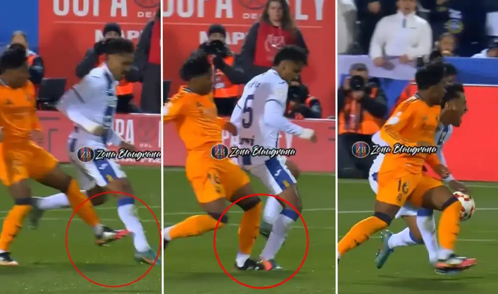 Renato Tapia fue titular y jugó todo el partido por esta instancia de la Copa del Rey. Foto: composición LR/captura de X