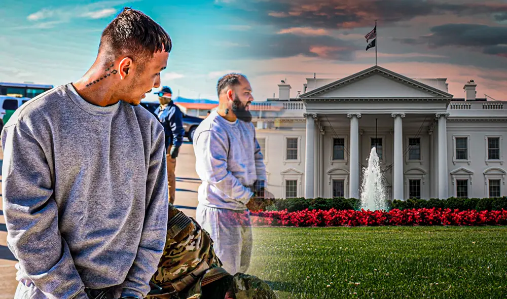 Casa Blanca confirma detención de migrantes vinculados al Tren de Aragua en Guantánamo. composición LR