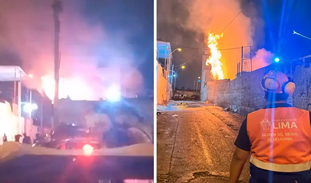 Personal de Gestión del Riesgo de Desastres de la MML informó que se ha cortado el suministro eléctrico de la zona. Foto: composición LR