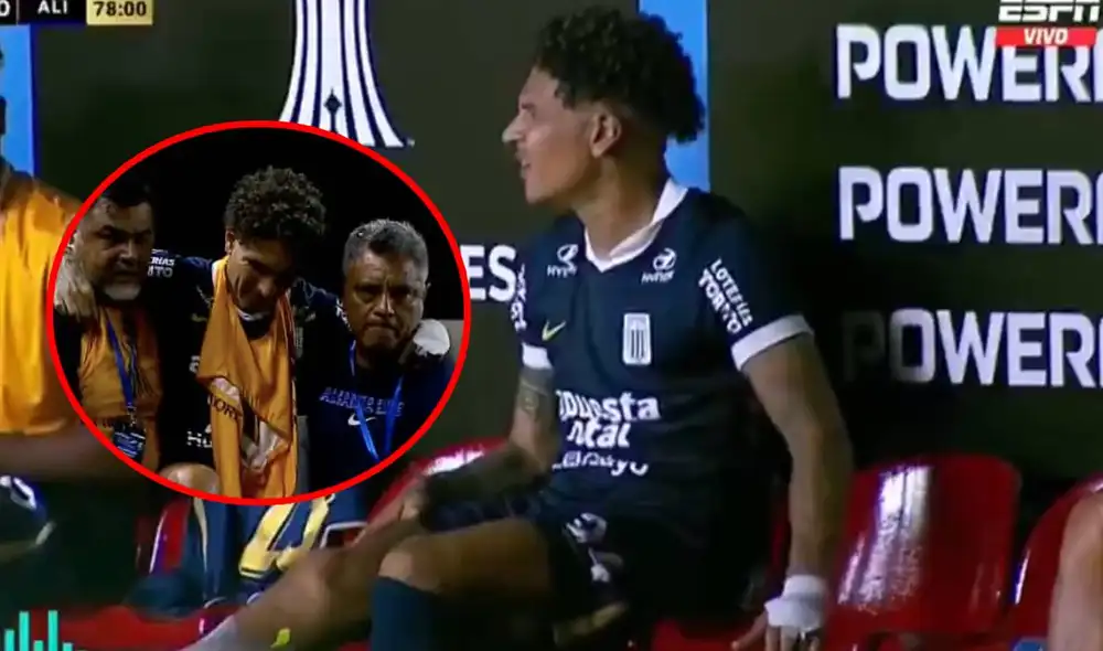 Paolo Guerrero no pudo continuar en el campo de juego y su lugar fue ocupado por Hernán Barcos. Foto: captura/ESPN Paolo Guerrero no pudo continuar en el campo de juego y su lugar fue ocupado por Hernán Barcos. Foto: captura/ESPN