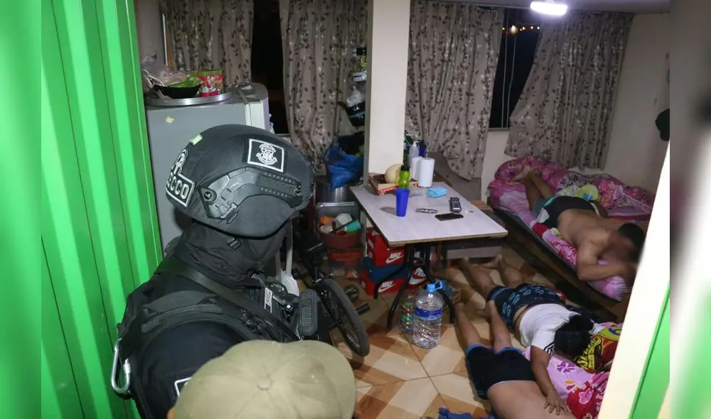 Captura de extorsionadores se produjo en horas de la madrugada en SMP. Difusión