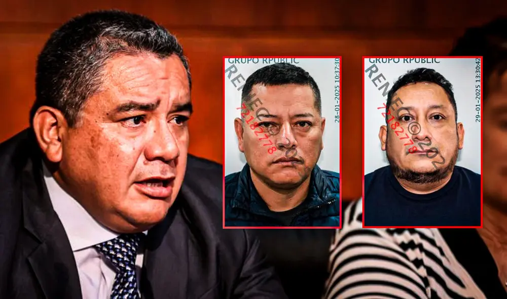 Juan José Santiváñez señaló equivocadamente a empresario y sereno como extorsionadores. Foto: Composición/LR