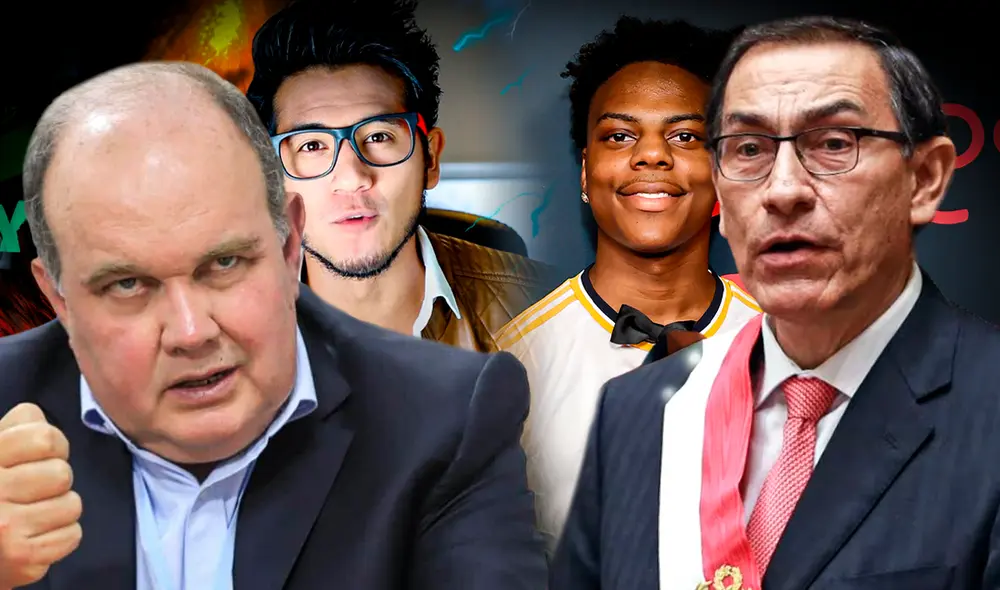 Rafael López Aliaga y Martín Vizcarra ya han aparecido en transmisiones de streamers famosos | Composición: Ariana Espinoza / Foto: LR.