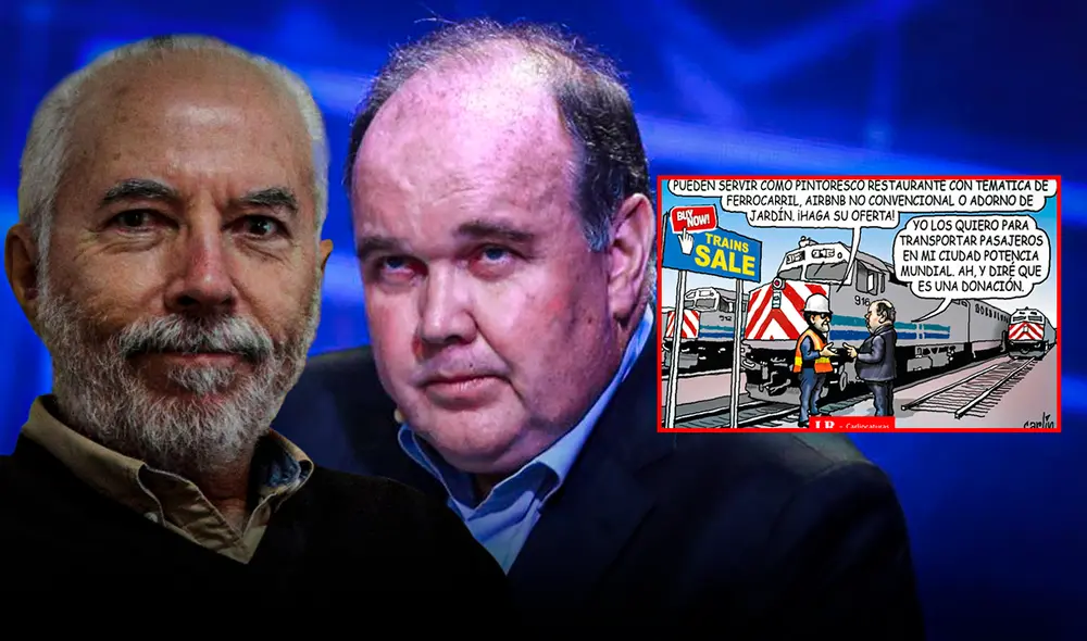 Rafael López Aliaga amenazó al caricaturista Carlos 'Carlín' con una denuncia por su ilustración. Foto: composición LR