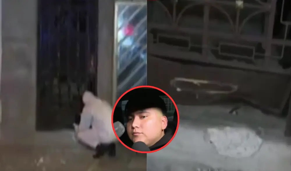 Extorsionadores detonaron explosivos en el frontis de la casa de Bill Orosco en Comas. Foto: Composición LR.