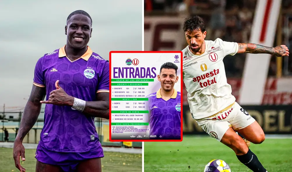 Comerciantes Unidos recibirá en Cajabamba a Universitario por la fecha 1 del Torneo Apertura. Foto: composición GLR