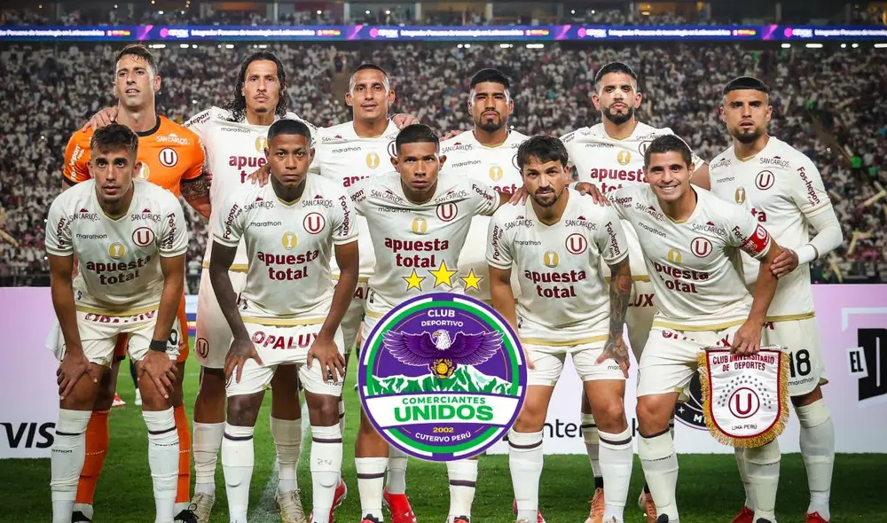 Universitario visitará a Comerciantes Unidos en Cutervo en su debut en Liga 1 2025. Foto: composición LR/Universitario/X